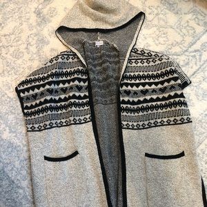 Oversized poncho sweater